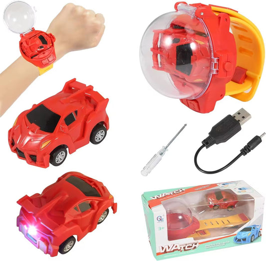 Mini Remote Control Car Watch Toy 2.4 GHz Wrist Racing Car Watch For Kids