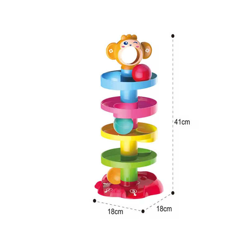 Baby Roll Ball Stacking Tower