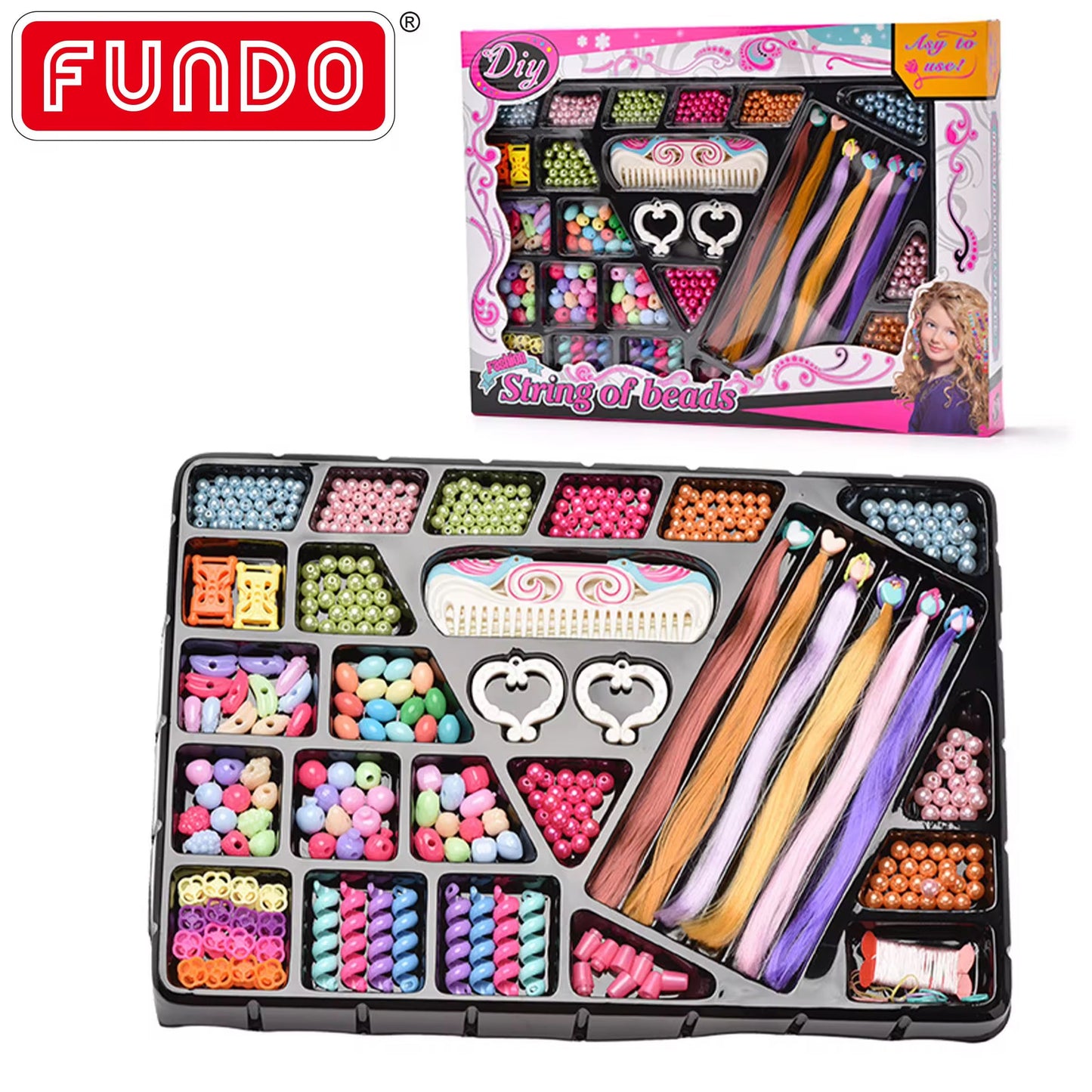 Makeup & DIY Beads Set for Girls – Creative Beauty & Jewelry Gift