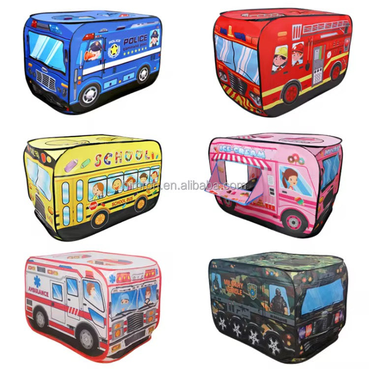 Kids Bus Tent Playhouse – Fun Adventure Themes!