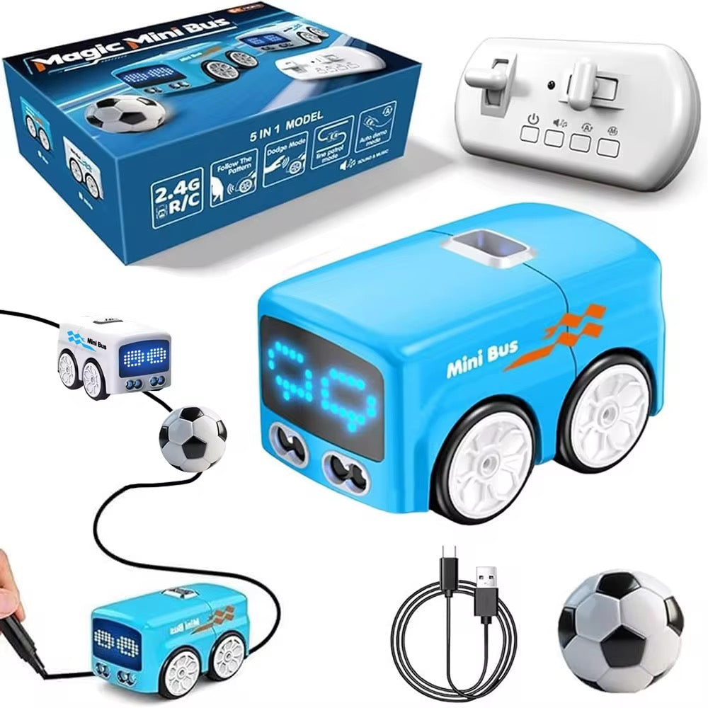 2.4GHz Electric Mini Follow Bus – Remote & Induction Control Toy (1 only) Magic Mini Bus