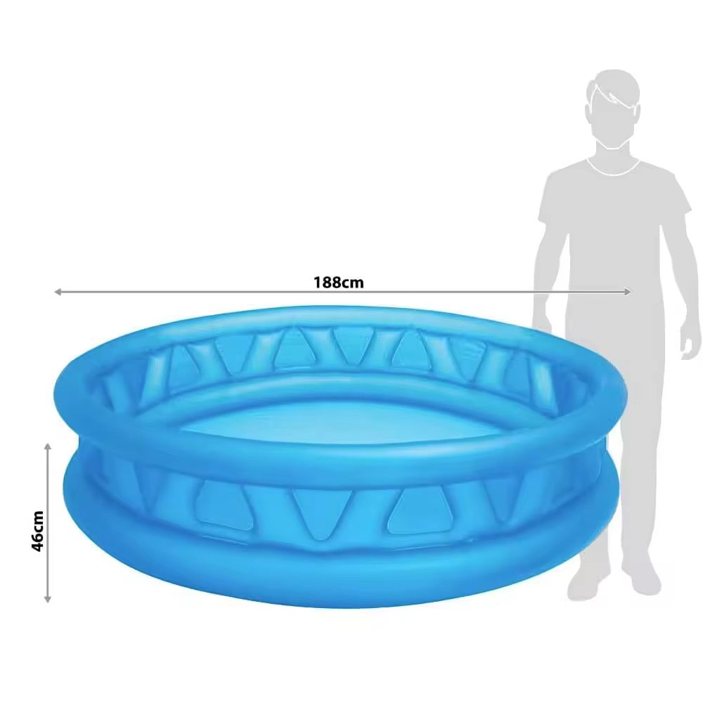 Inflatable Kids Splash Pool – Portable Outdoor Water Play Pool