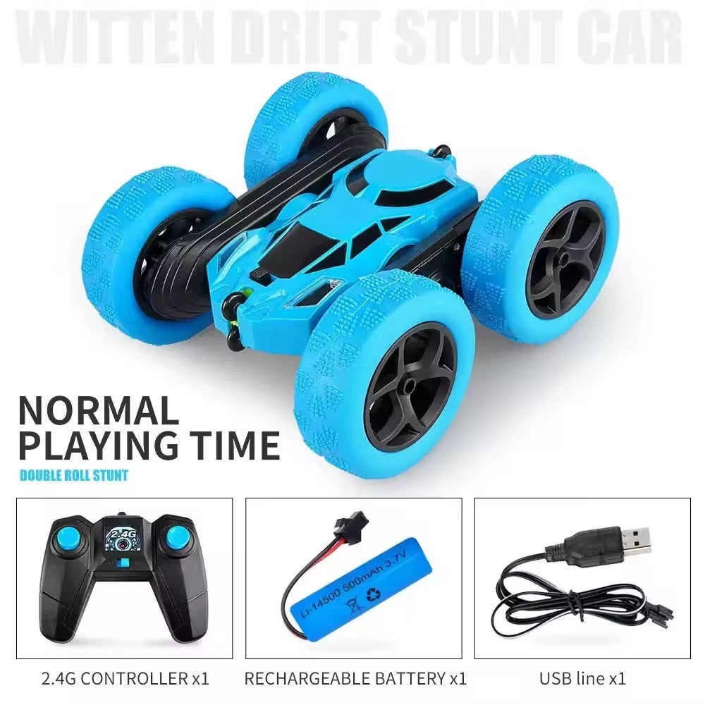 Rechargeable Remote Control Stunt Car – Multi-Color