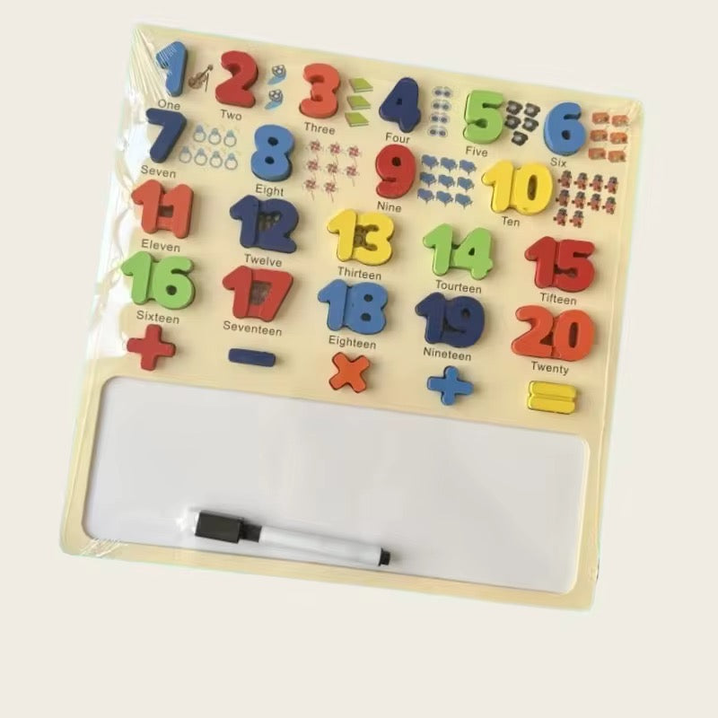 Alphabet , counting , haroof Wooden Writing Board with Pen