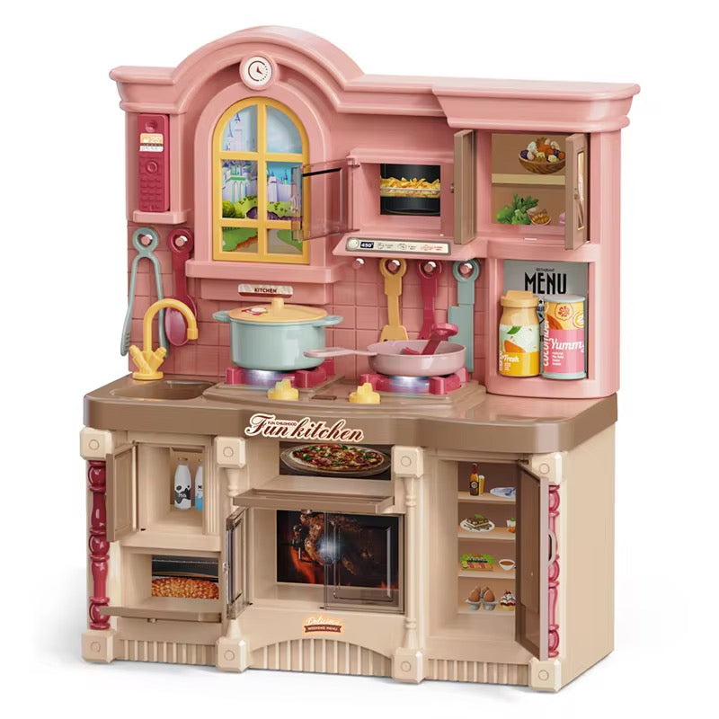 Girl Kitchen Play House – Mini Cooking Utensil Suit Pretend Play Set