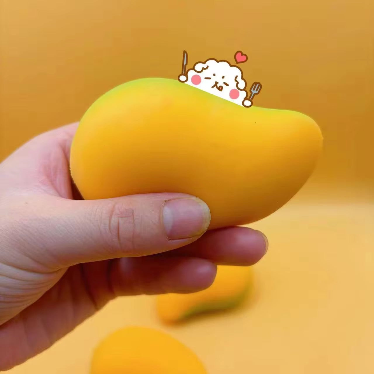 Mango-Shaped Stress-Free Squeezing Toy