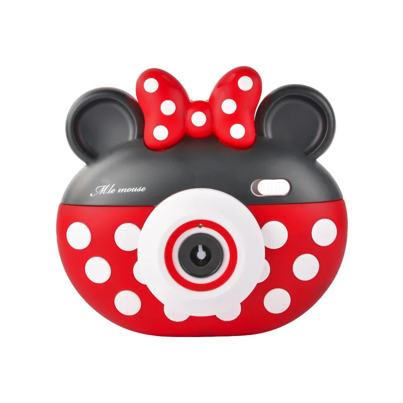 Light Up LED Mini Mouse Camera Bubble Blower Toy