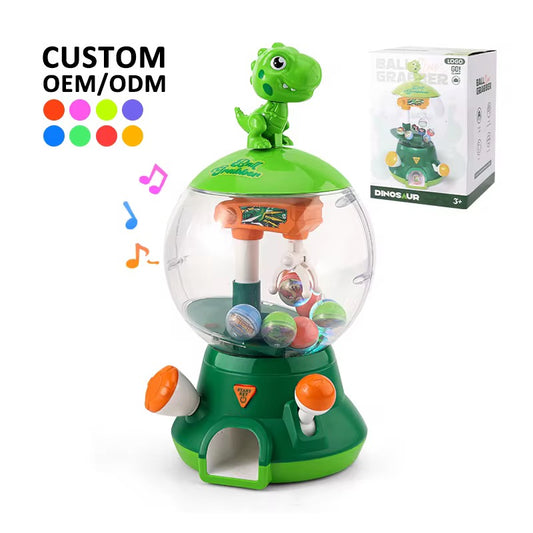 Kids Mini Ball Catching Machine Toy with Music & Rotating Action