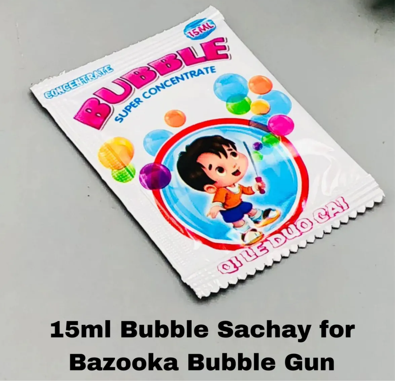 Bubble Gun Liquid Refill Sachet – 15ml