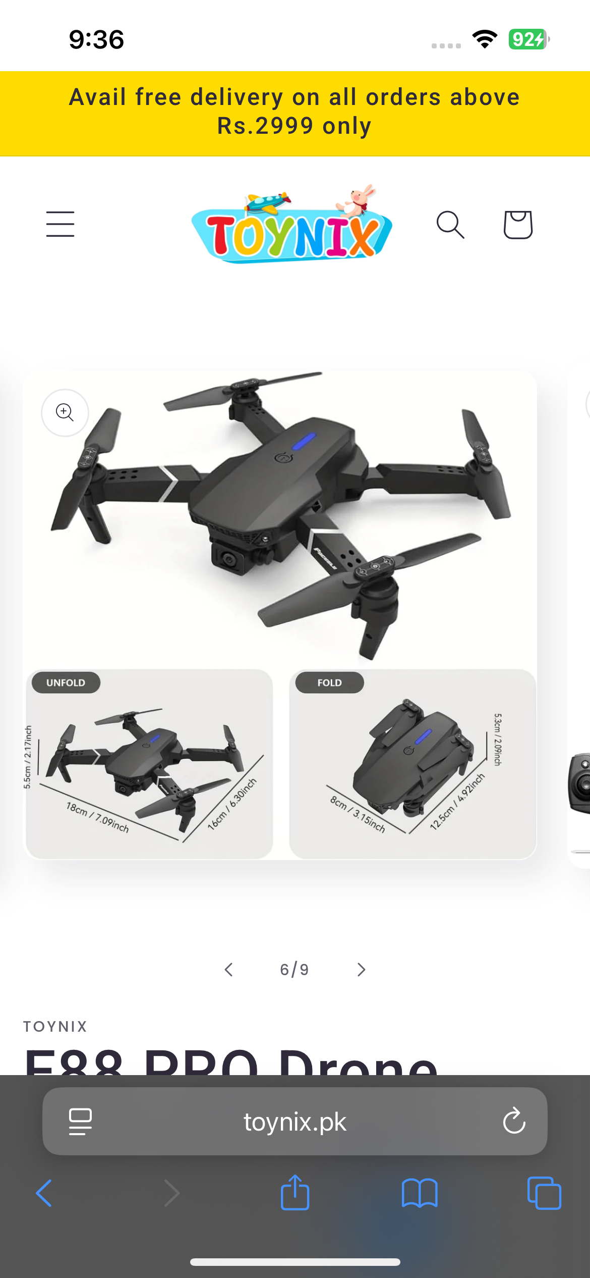 E88 Pro Foldable Drone with WiFi Camera – Easy One-Key Takeoff, 3 Speed Modes, Portable RC Drone