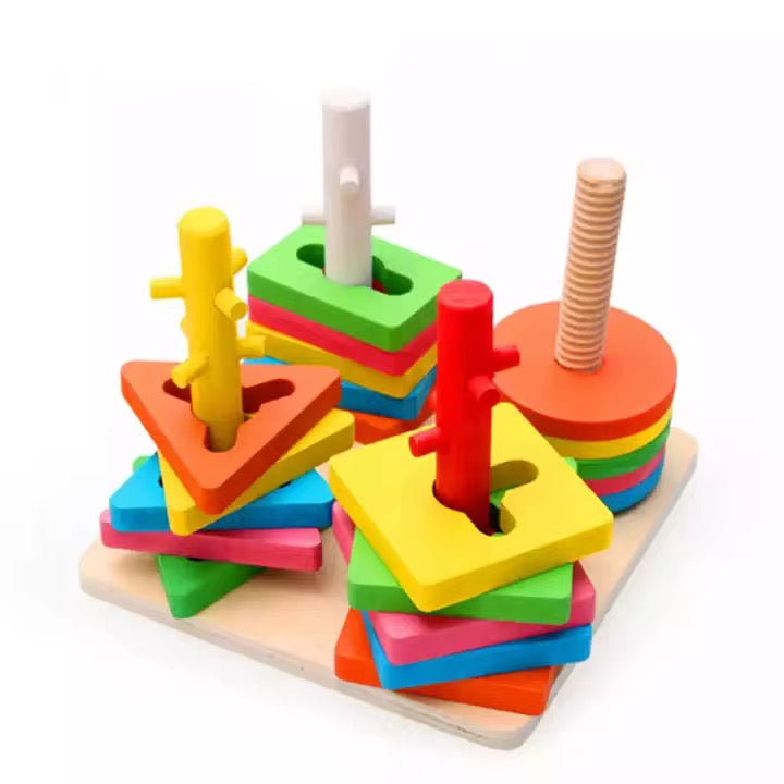 High Quality wooden sorter toy with different shapes!