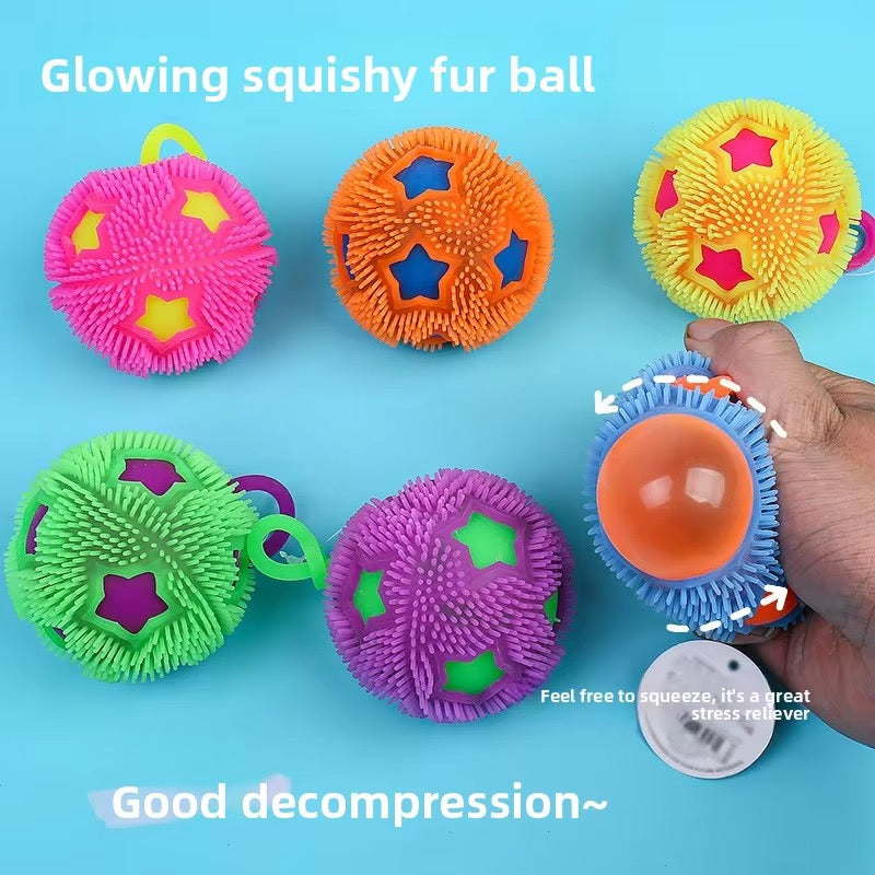 Colorful Squeaky Sensory Ball for Kids – Soft Spiky Squeeze Toy (1 pc)