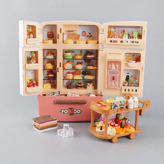 Premium Quality Fridge Toy Set with Fruits & Food Accessories !
