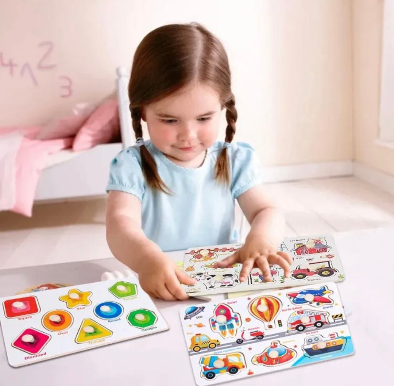 Wooden Puzzle – Animals, Insects, Fruits ,Veggies, Vehicles & sea creatures