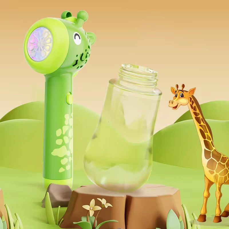Giraffe Bubble Gun Toy for Kids – Automatic Bubble Blaster Machine, Outdoor & Indoor Bubble Maker