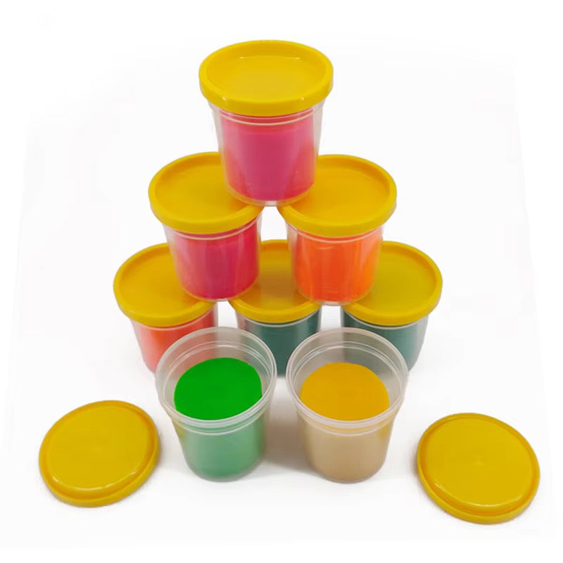 🎨 8 Pcs Color Dough Creative Modeling Clay Set for Kids – Fun & Educational Dough Kit