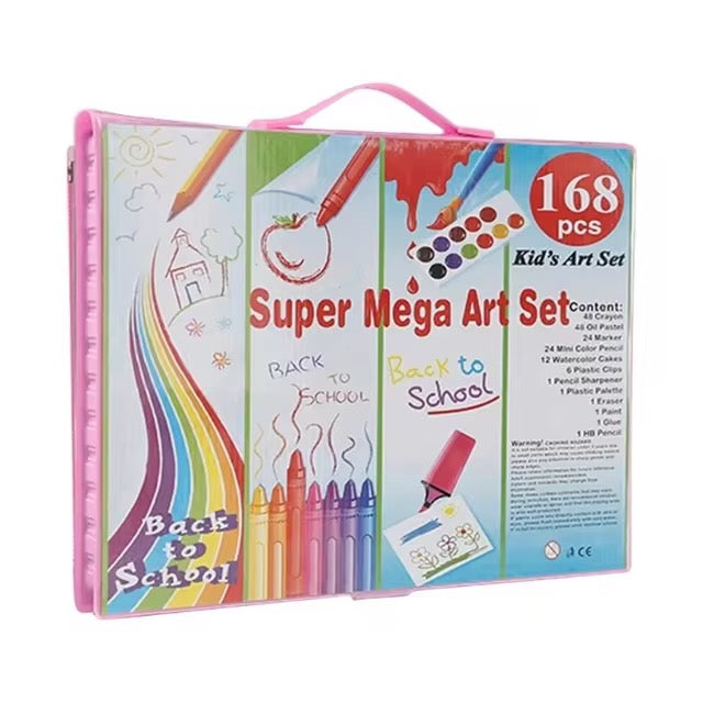 Colouring Art Kit – Multi-Character Box Set for Kids 168 pcs &  68pcs