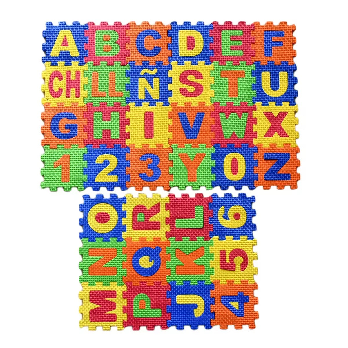 Kids Foam Play Mat – 36-Piece Interlocking Alphabet & Number Tiles (EVA, Colorful)