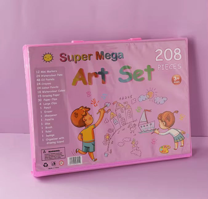 Colouring Art Kit – Multi-Character Box Set for Kids! 208 Pcs