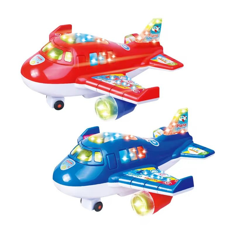 ✈️ Flash Electric Light & Music Airplane Toy for Kids!