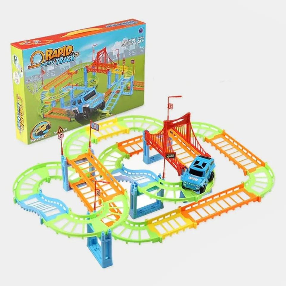 Colourful Racing Car track!