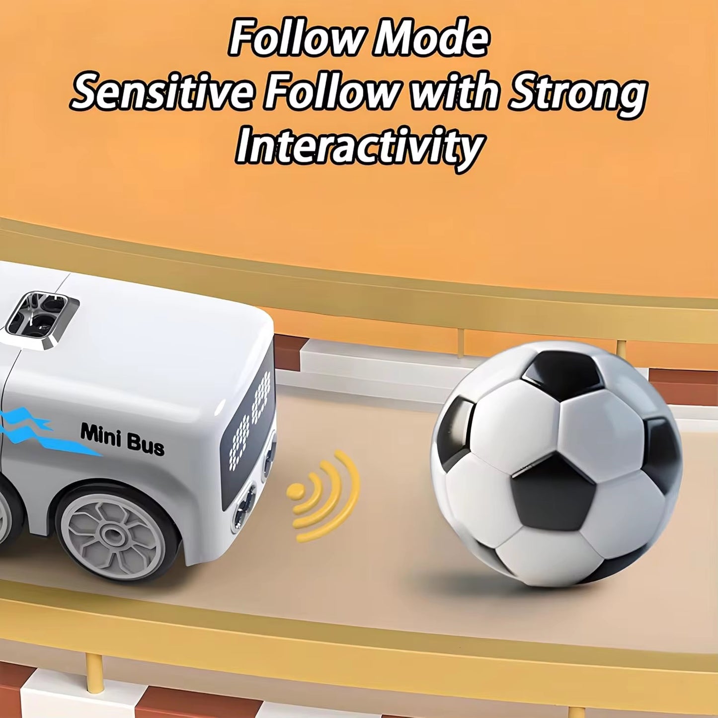 2.4GHz Electric Mini Follow Bus – Remote & Induction Control Toy (1 only) Magic Mini Bus