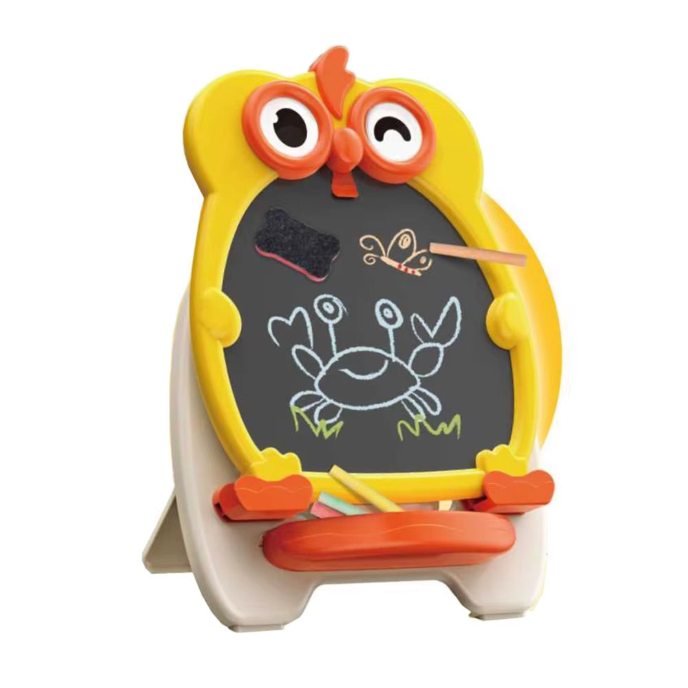 Kids Owl Drawing & Writing Board – Double-Sided Educational Activity Easel