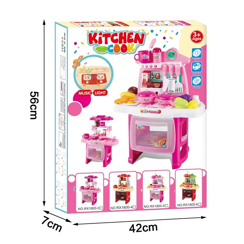 Kitchen Cook Playset – Pretend Cooking Simulation Kitchen Toy Set!