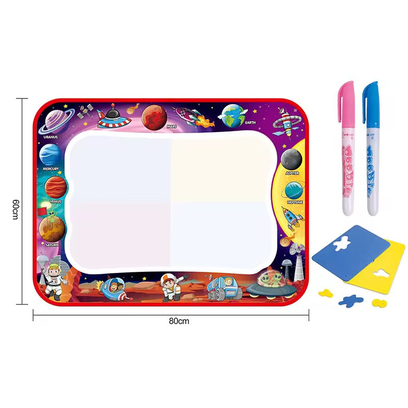 Water Drawing Mat for kids! Painting And Writing Doodle With Magic Pen
