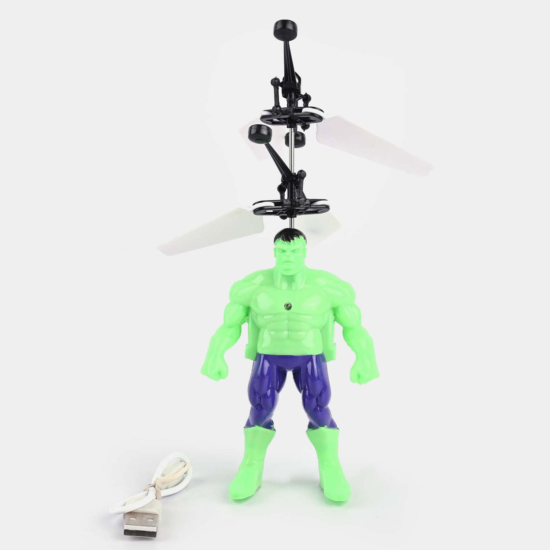 Avengers Super Hero Sense Control Flying Helicopter Toy For Kids ( Random Character)