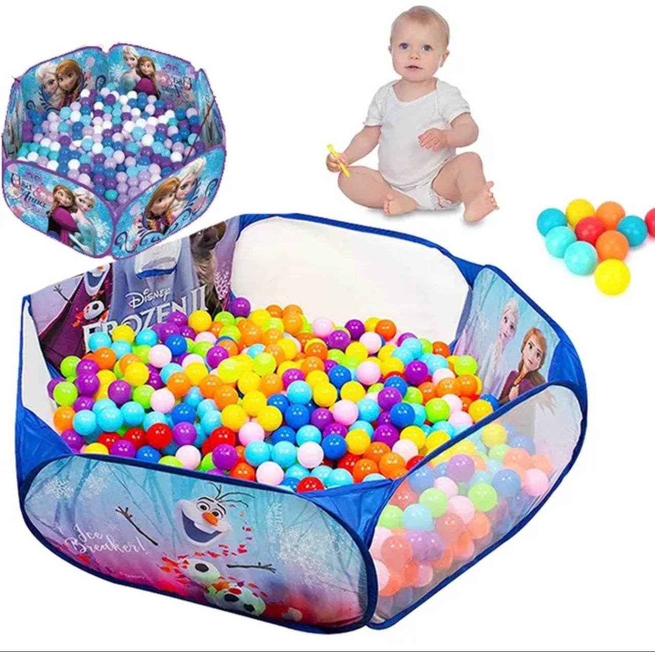 Magic tent house with 25 Colorful plastic balls