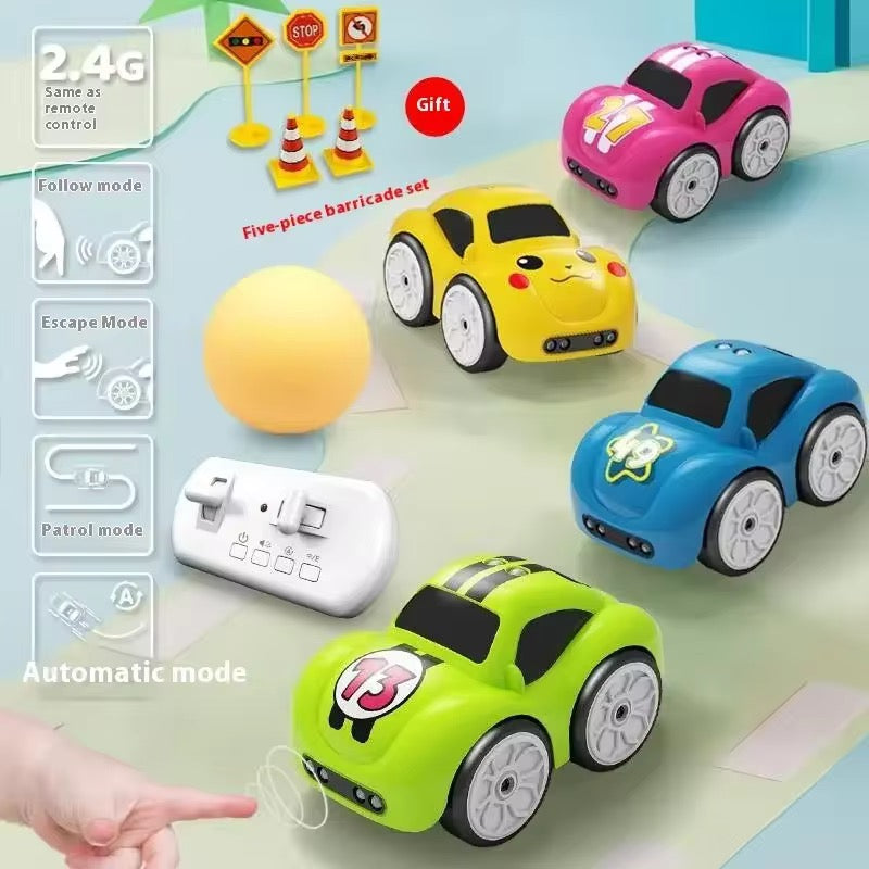2.4GHz Electric Mini Follow Car – Remote & Induction Control Toy