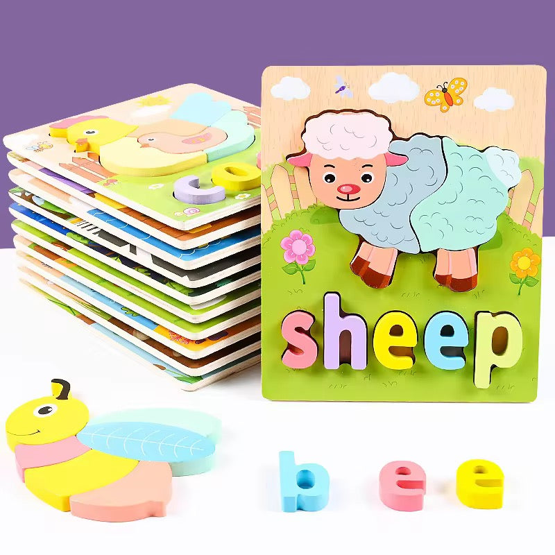 2 in 1 puzzle board for kids !