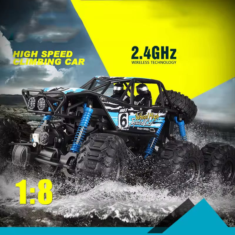 R/C 6-Wheel Smoke Jeep – Rechargeable Off-Road Vehicle