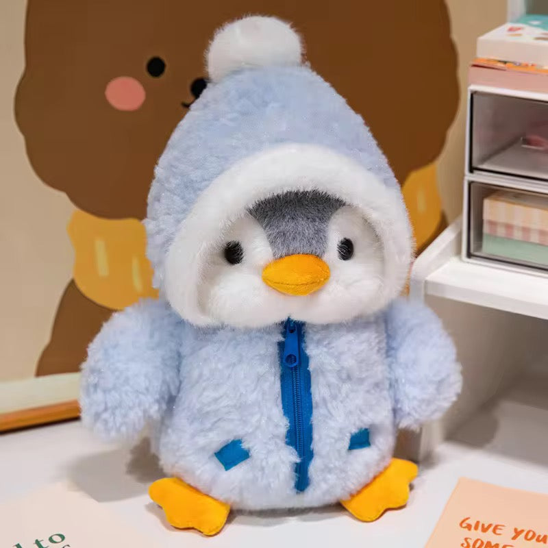 penguin plush toy with cap - 25cm