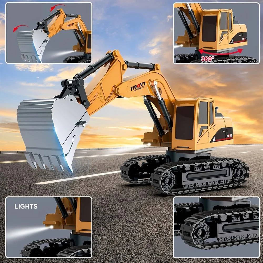 Remote Control Excavator With Lights