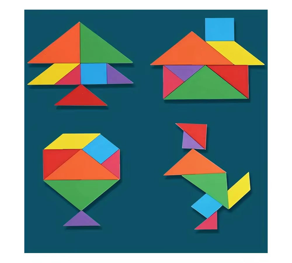 3-in-1 Wooden Puzzle Set – ABC, Shapes & 3D Puzzle Game for Kids | Educational Learning Toy