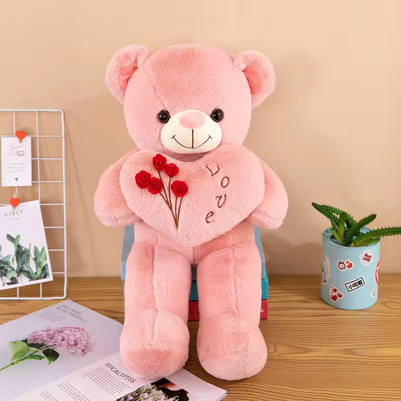 Long Legs Teddy Bear with Heart – 59cm