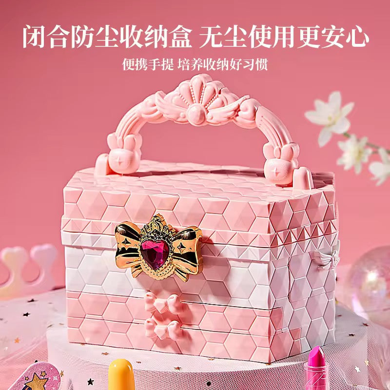Girls Makeup Kit – Washable Beauty Set in Dressing Box with Drawers