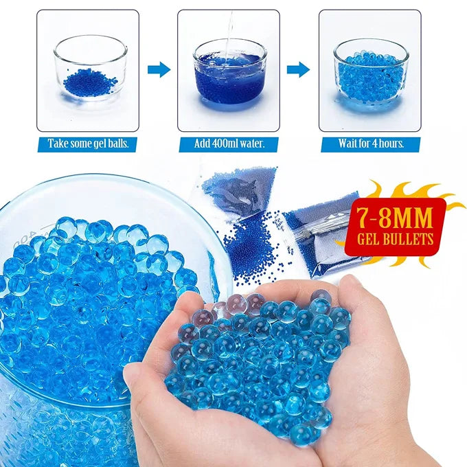 M416 Gel Blaster – Electric Toy Gun – 10,000 Gel Balls (Assorted Colors)