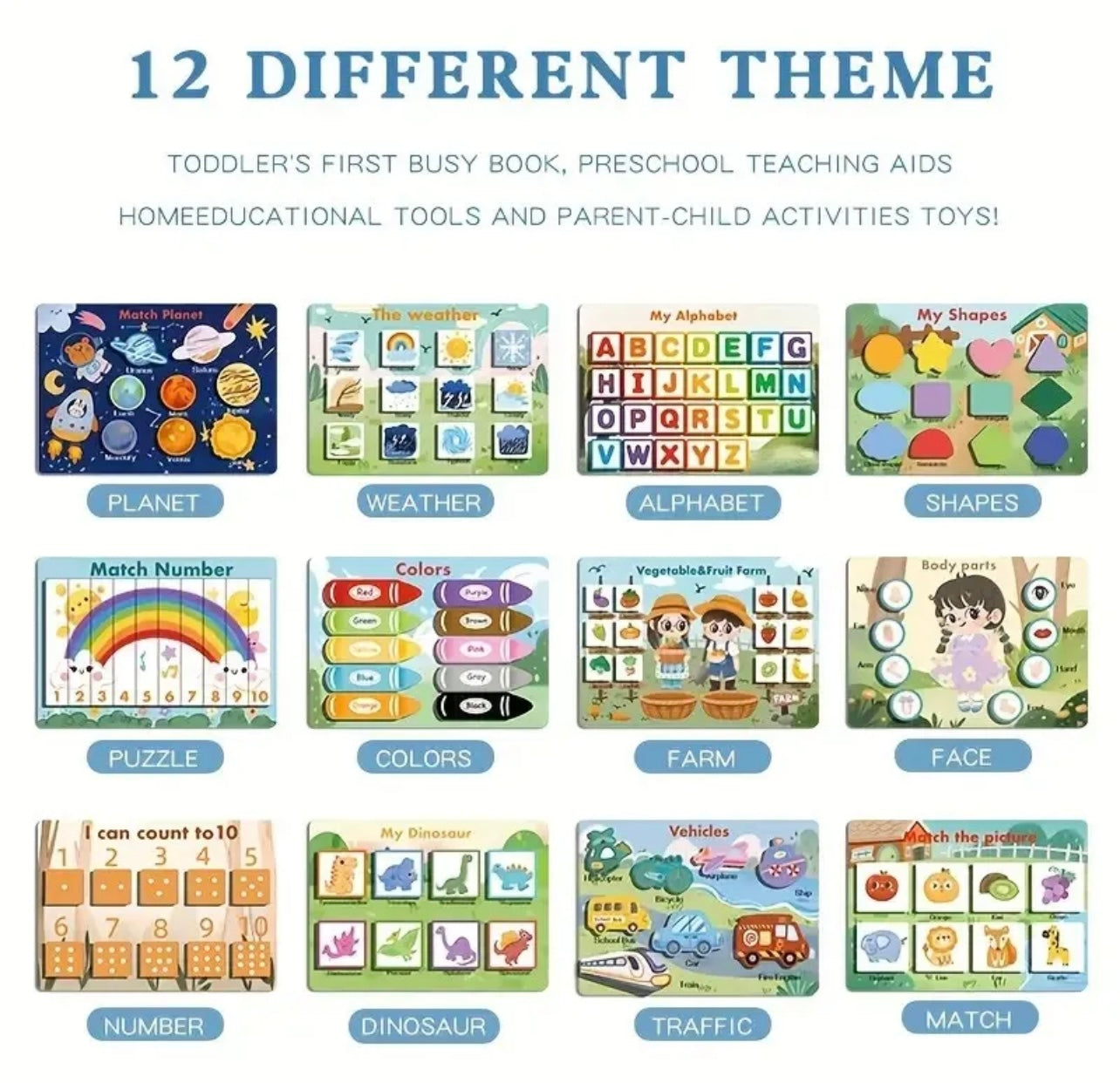 Busy Book for Toddlers – Interactive Learning Fun