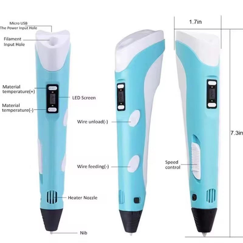 3D Drawing Pen – Creative DIY Tool for Kids & Adults