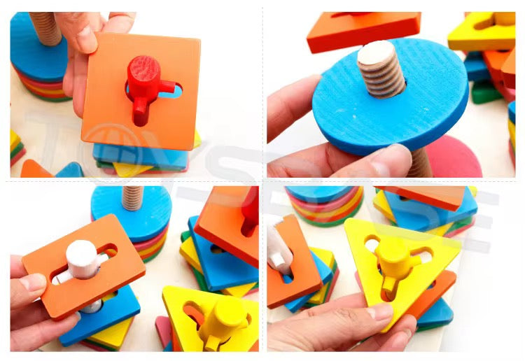 High Quality wooden sorter toy with different shapes!