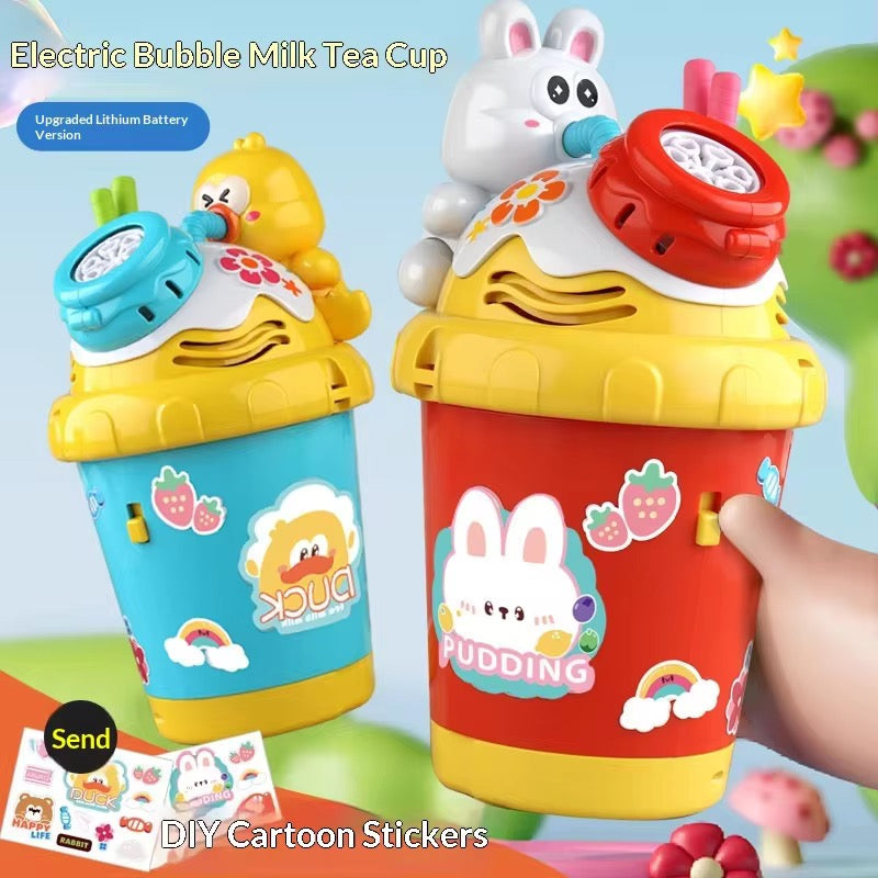 Battery Operated Cute Bunny Colorful Bubble Cup