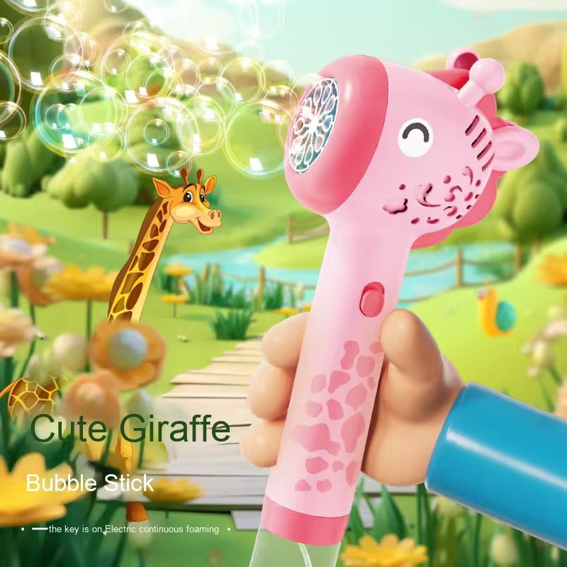 Giraffe Bubble Gun Toy for Kids – Automatic Bubble Blaster Machine, Outdoor & Indoor Bubble Maker