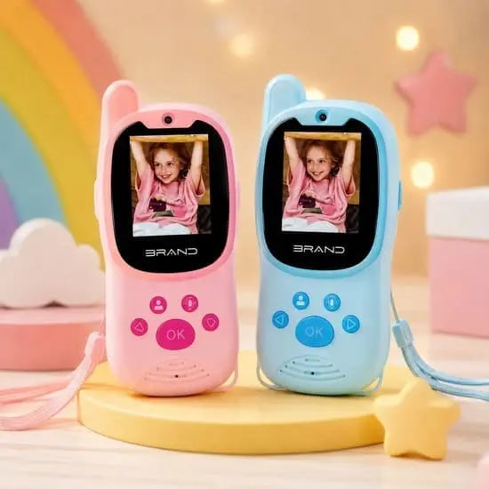 2Pcs Rechargeable Kids Video Walkie Talkie Phone