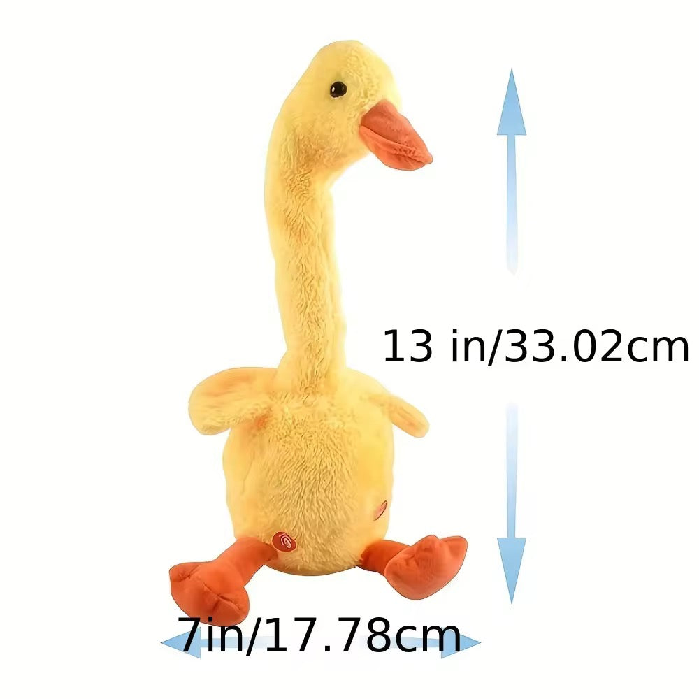 Dancing Duck Talking Plush Toy with Lights & Music