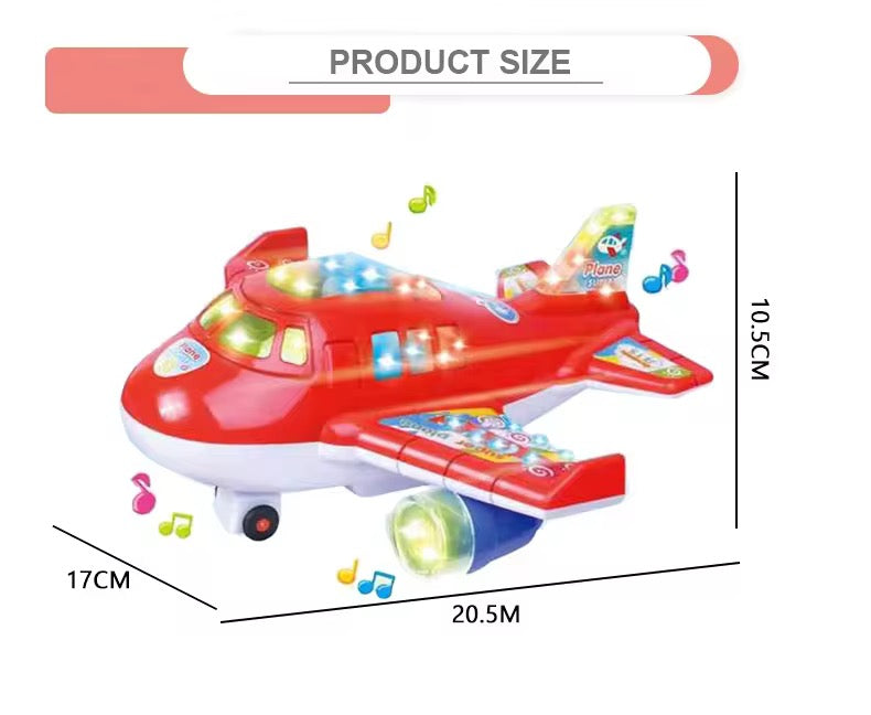 ✈️ Flash Electric Light & Music Airplane Toy for Kids!