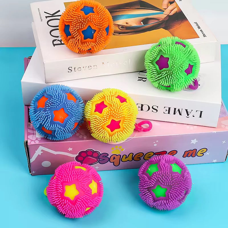 Colorful Squeaky Sensory Ball for Kids – Soft Spiky Squeeze Toy (1 pc)