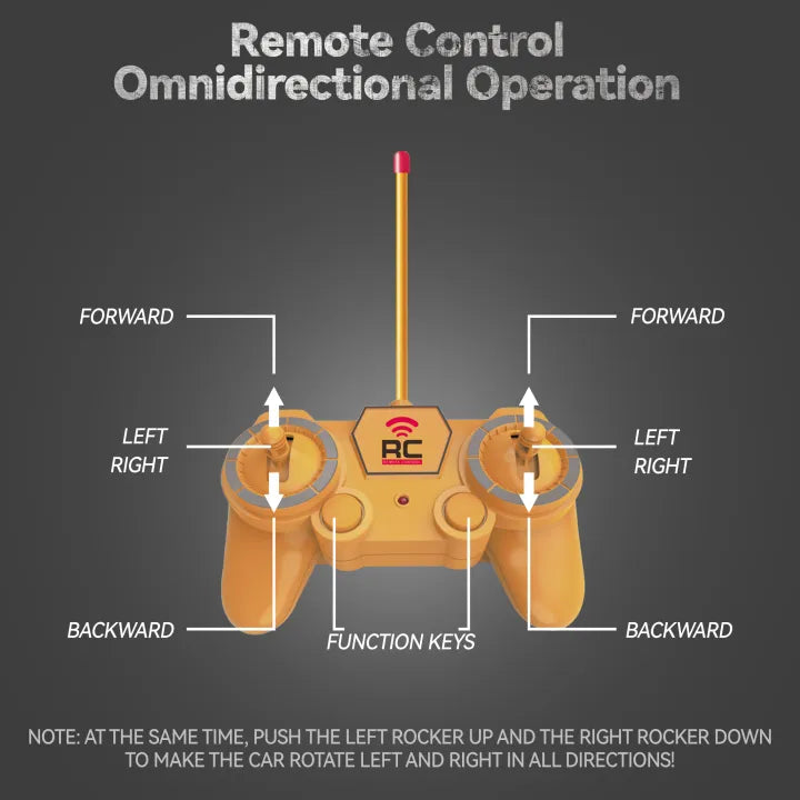 Remote Control Excavator With Lights